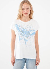 تصویر تی شرت آستین کوتاه زنانه ماوی ا mavi | 1601003-620 mavi | 1601003-620