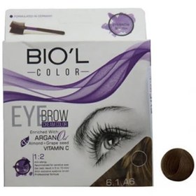 تصویر کیت رنگ ابرو بیول Biol دودی روشن بیول -6.1 (A6) 