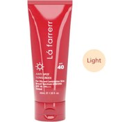 تصویر کرم ضد آفتاب و ضد لک رنگی لافارر SPF40 مناسب پوست چرب و آکنه دار در3رنگ 