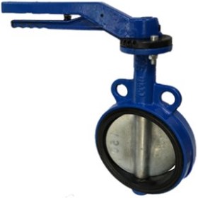 تصویر شير پروانه اي ويفري اهرمي Lever wafer butterfly valve