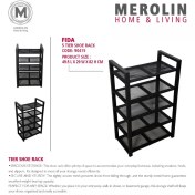 تصویر جاکفشی پنج طبقه مرولین مدل فیدا کد 90415 