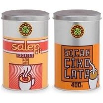 تصویر شکلات داغ بسته آزمایشی سالپ و هات چاکلت 400 گرم 2 جعبه لیتیوم قهوه دونیاسی Kahve Dünyası 