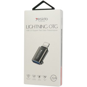 تصویر تبدیل Lightning به USB 3.0 یسیدو مدل GS14 ا Yesido GS14 USB To Lightning OTG Adapter Yesido GS14 USB To Lightning OTG Adapter