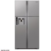 تصویر یخچال فریزر ساید بای ساید هیتاچی ظرفیت ۲۷ فوت با یخساز اتوماتیک 