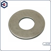 تصویر واشر تخت آهنی نمره 8، قطر17mm ضخامت 1.5mm(بسته 1000 عددی) Flat washer 8 mm , out DIA 17mm, Th=1.5mm