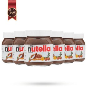 تصویر 6 عدد شکلات صبحانه نوتلا nutella ایتالیایی وزن 350 گرم 