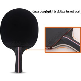 تصویر راکت پینگ پنگ لوکی دو ستاره سری کرین کیف دار(تکی) Loki 2 Star Ping Pong racket