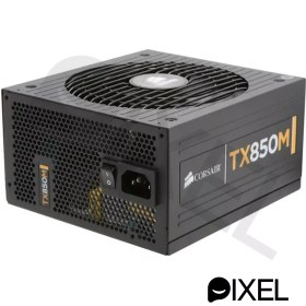 تصویر پاور کامپیوتر کورسیر ظرفیت 850 وات مدل CORSAIR TX850M نیمه ماژولار استاندارد 80 پلاس برنز استوک 