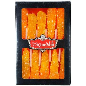 تصویر نبات نی دار زعفرانی شاهسوند بسته 10 عددی ا Shahsavand Saffron Sugar Candy Pack Of 10 Shahsavand Saffron Sugar Candy Pack Of 10