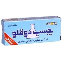 تصویر چسب دوقلو شفاف غفاری وزن 14 گرم Ghafari transparent twin glue weight 14 grams