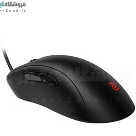 تصویر BenQ Zowie EC3 C Ergonomic Gaming Mouse Professional Esports Performance Lighter Weight Driverless Paracord Cable 24 Step Scroll Wheel Matte Black Small Size 