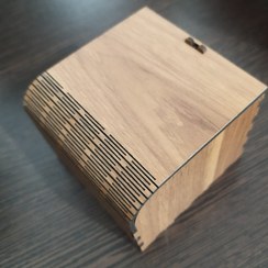 تصویر جعبه چوبی ساعت مچی مدل فنری Watch box