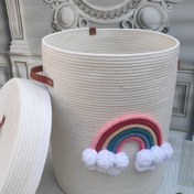 تصویر باکس اسباب‌بازی درب دار قطر۴۰ ارتفاع ۵۰ 