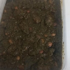 تصویر خورشت قرمه سبزی خانگی 500 گرمی باسبزی معطر شمال وگوشت تازه 