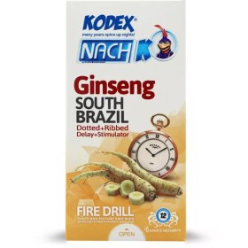 تصویر کاندوم کدکس مدل Ginseng South Brazil بسته 12 عددی کاندوم کدکس مدل Ginseng South Brazil بسته 12 عددی