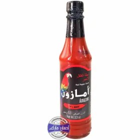 تصویر سس فلفل قرمز آمازون شیشه 98 میل AMAZON مدل HOT RED PEPPER SAUCE AMAZON