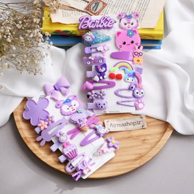 تصویر گیره مو 036 بنفش 