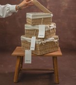 تصویر سبد حصیری درب دار زاراهوم 