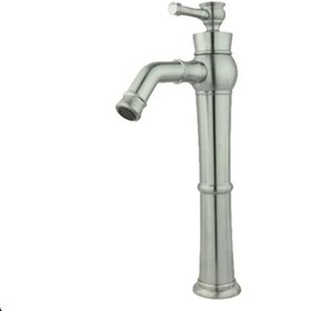 تصویر شیر روشویی پایه بلند الیزه راسان - رزگلد مات Rassan Elizeh Tall Basin Mixer