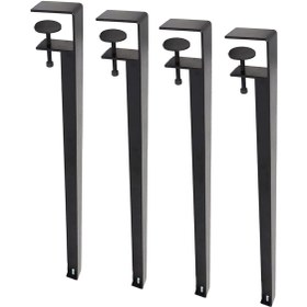 تصویر پایه میز مدل اف بسته ۳ عددی سایز ۳۰ سانتی‌متر فلزی مقاوم و نصب آسان 