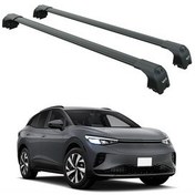 تصویر جعبه بار سقفی VOLKSWAGEN ID.4 2020 2025 ROOF RACK CARRIER SPACER ROD PAW PRO 2 BLACK auto paw 
