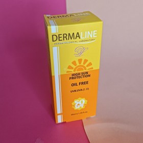 تصویر کرم ضدآفتاب بی رنگ فاقد چربی درمالاین 40 میلی spf50 Oil free colorless suncream spf50 Dermaline