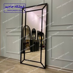 تصویر آینه قدی مدرن چوبی سرو جاجیم 