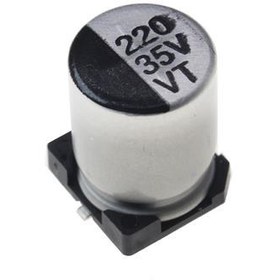 تصویر خازن الکترولیت220UF 35V SMD 