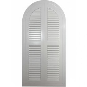 تصویر بک گراند چوبی هلالی درب پنجره ای سفید 