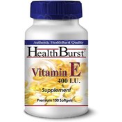 تصویر کپسول ژلاتینی ویتامین ای هلث برست - 100 عدد Health Burst Vitamin E 400 IU