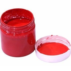 تصویر رنگ قرمز اکرلیک نیمی 