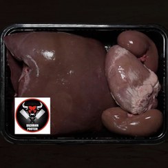 تصویر جگر.دل.قلوه. گوسفند بدون سفیدی پاک شده ا کیلویی 