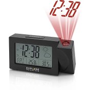 تصویر ساعت رادیو کنترل Explore Scientific همراهی هوشمند برای مدیریت زمان Explore Scientific Radio Controlled Clock with Projection Time: Precision Time at a Glance