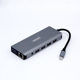 تصویر هاب USB-C ای نت 12 پورت مدل En-CoT7025 