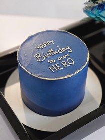 تصویر باکس گل و کیک سرمه ای 