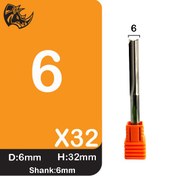 تصویر تیغه برش الماسه دوپر مستقیم قطر 6 میلیمتر کارگیر 32 میلیمتر دنباله 6 میلیمتر برند پرویوکات 