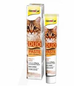 تصویر مالت آنتی هربال گربه جیم کت با طعم پنیر GimCat Anti-Hairball Duo Paste With Cheese