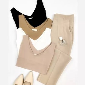 تصویر تاپ زنانه یقه هفت الیزه کد ۳۵۹ 