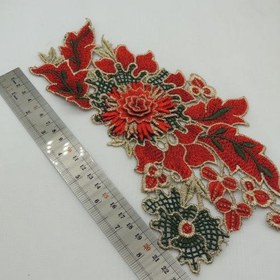 تصویر پنل گل برجسته لباس مدل سنتی بسته 10 عددی 