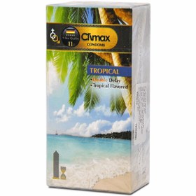 تصویر کاندوم مدل Tropical بسته 12 عددی کلایمکس CLIMAX Condom Tropical model, pack of 12