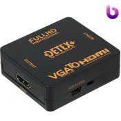 تصویر تبدیل Detex+ VGA to HDMI 