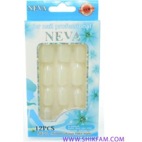 تصویر ناخن مصنوعی 12 عددی شیری نوآ ا Neva artificial nails 12 Neva artificial nails 12