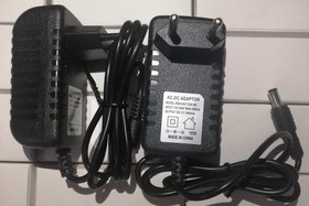 تصویر آداپتور سوئیچینگ 12 ولت 1 آمپر دیواری با بدنه پلاستیکی Switching Adapter-12V 1A