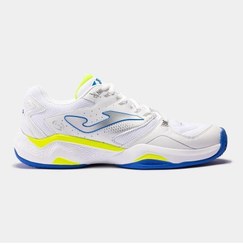 تصویر کفش تنیس مردانه خاکی سفید T.master مدل TM100S2432C برند joma T.master 1000 2432 Men's White Clay Court Tennis Shoes TM100S2432C