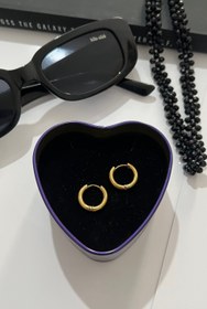 تصویر پیرسینگ گوش جفت‌ حلقه ای 