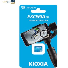 تصویر کارت حافظه microSDXC کیوکسیا مدل EXCERIA G2 کلاس 10 استاندارد UHS-I سرعت 100MBps ظرفیت 64 گیگابایت Kioxia EXCERIA microSDXC V30 UHS-I 100MBps - 64GB