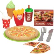 تصویر ست اسباب بازی فست فود مدل پیتزا کد XJ368 