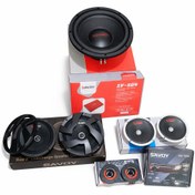 تصویر پک کامل سیستم صوتی ساب میدرنج و آمپلی 