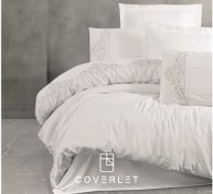 تصویر روتختی دونفره سفید گلدوزی کاوری مدل Genny 