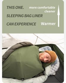 تصویر لاینر کیسه خواب نیچرهایک مدل Fireworks Ultralight Sleep Bag Liner 